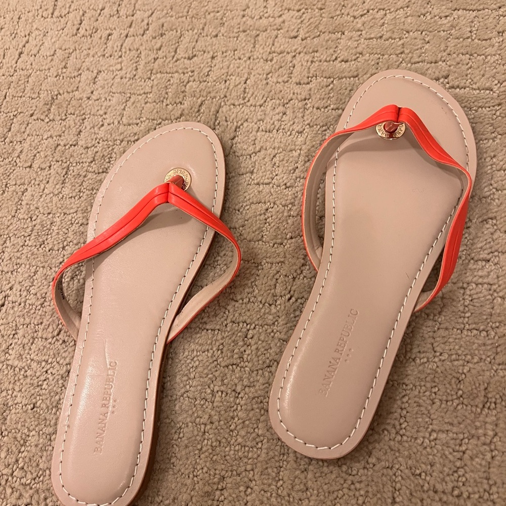 Banana Republic orange  strap Sandals woman’s